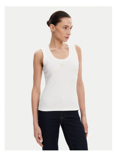 Fracomina топ FP25ST2001J40101 Бял Slim Fit