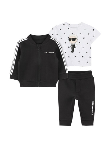 Karl Lagerfeld Kids Спортен екип Z30509 M Черен Regular Fit
