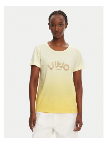 Liu Jo Тишърт TA5267 JS923 M9114 Жълт Regular Fit