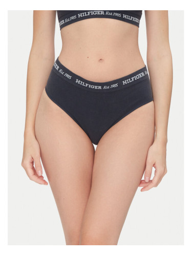 Tommy Hilfiger Класически бикини с висока талия UW0UW05724 Тъмносин