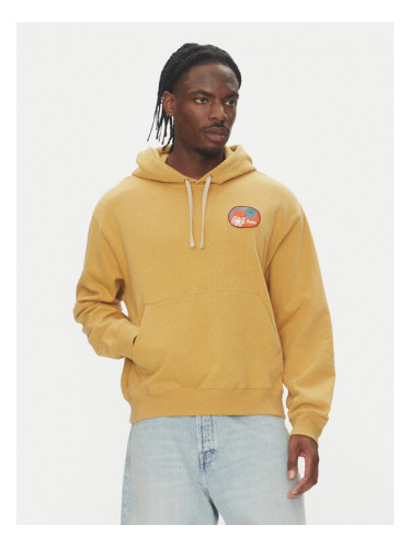 RVCA Суитшърт 23A411503 Жълт Regular Fit