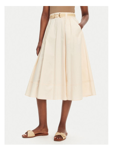 TWINSET Пола тип трапец 251TT202J Екрю Regular Fit