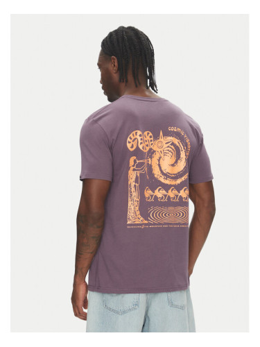 Quiksilver Тишърт EQYZT08053 Виолетов Regular Fit