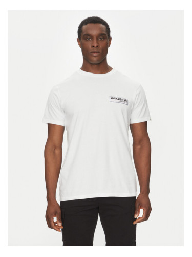 Quiksilver Тишърт EQYZT08095 Бял Regular Fit
