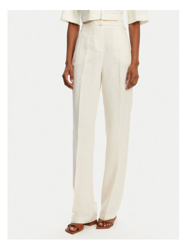 Patrizia Pepe Текстилни панталони 2P1659 A052 B823 Екрю Regular Fit