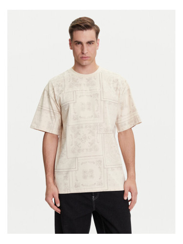Karl Kani Тишърт Small Signature Paisley PD00005342 Бежов Relaxed Fit