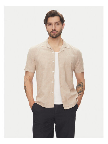 Lindbergh Риза 30-203319 Бежов Relaxed Fit