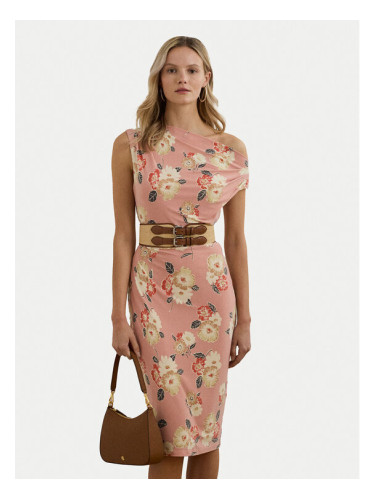 LAUREN RALPH LAUREN Коктейлна рокля 250964083001 Розов Slim Fit