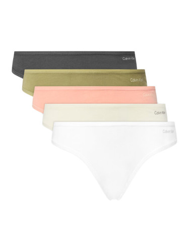 Calvin Klein Underwear Комплект 5 чифта бикини тип прашка 000QD5250E Цветен