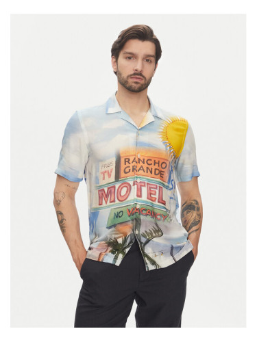 Lindbergh Риза 30-203735 Цветен Relaxed Fit