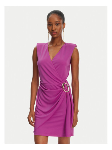 Patrizia Pepe Коктейлна рокля 2A2918/J280-M530 Розов Regular Fit