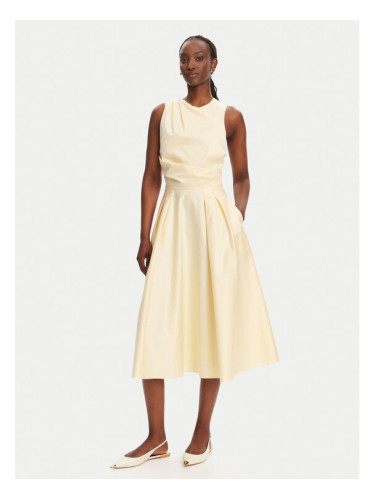 Elisabetta Franchi Коктейлна рокля ABT5252E2 DC7 Жълт Regular Fit