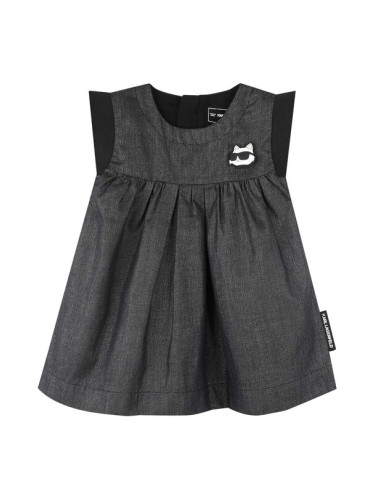 Karl Lagerfeld Kids Ежедневна рокля Z30514 M Сив Regular Fit