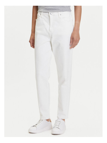 Calvin Klein Jeans Дънки J20J225137 Бял Mom Fit