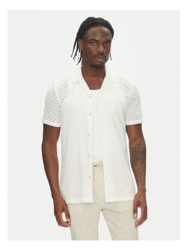 Lindbergh Риза 30-203569 Бял Relaxed Fit