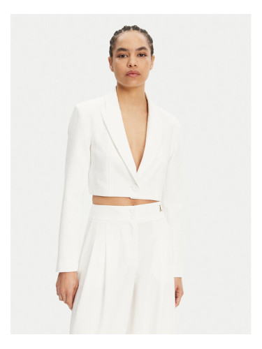 Patrizia Pepe Сако 2S1531 A411 Бял Regular Fit