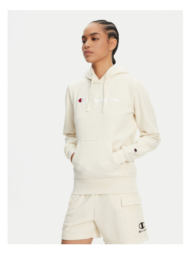 Champion Суитшърт 118097 Бял Slim Fit