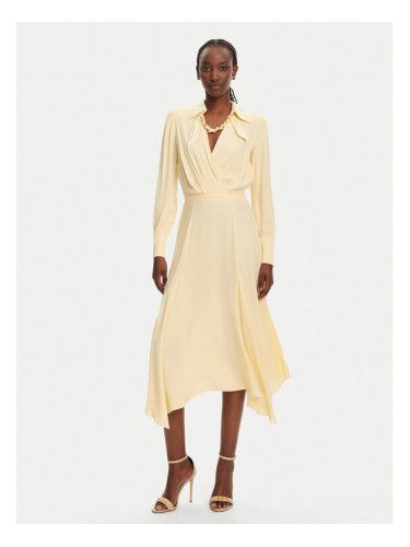 Elisabetta Franchi Коктейлна рокля AB86352E2 DC7 Жълт Regular Fit