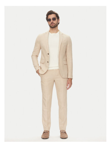 Lindbergh Костюм 30-606060 Бежов Slim Fit