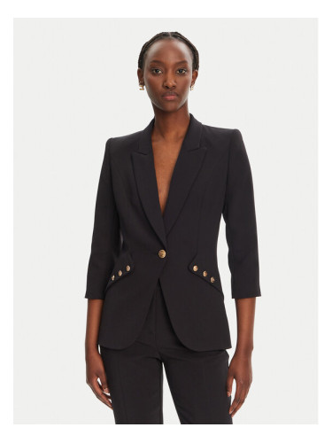 Elisabetta Franchi Сако GI-164-52E2-V640 Черен Regular Fit