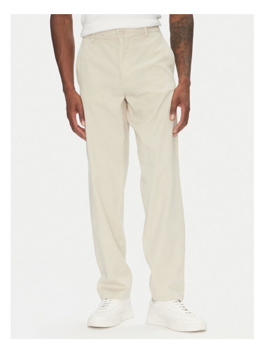 Lindbergh Текстилни панталони 30-008031 Бежов Relaxed Fit