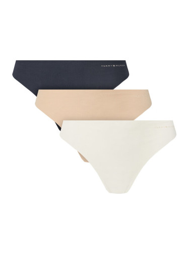 Tommy Hilfiger Комплект 3 чифта бикини бразилиана UW0UW03871 Цветен