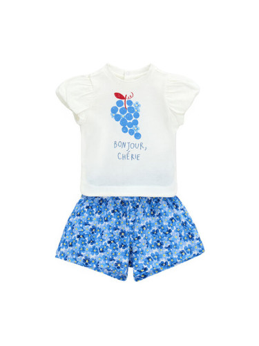 Original Marines Комплект тишърт и панталонки DFP7037BF Бял Regular Fit