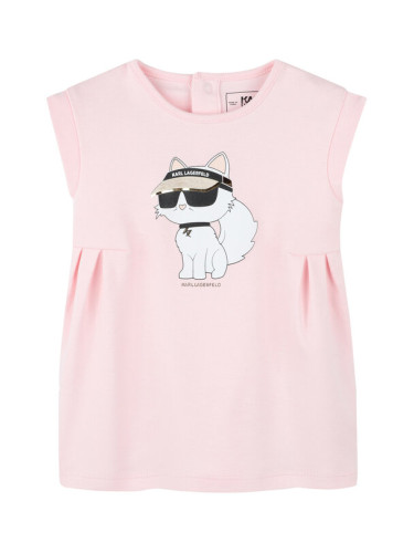 Karl Lagerfeld Kids Ежедневна рокля Z30510 M Розов Regular Fit