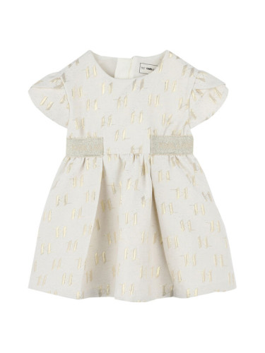 Karl Lagerfeld Kids Ежедневна рокля Z30515 S Екрю Regular Fit