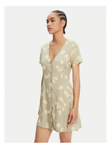 RVCA Лятна рокля 23B131508 Зелен Regular Fit