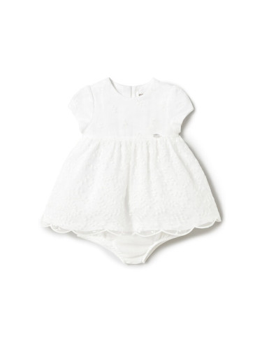 Mayoral Елегантна рокля 1862 Бял Regular Fit