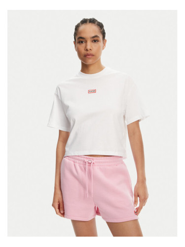Hunter Тишърт Abby HARW0059251 Бял Boxy Fit