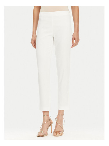 Patrizia Pepe Текстилни панталони 2P1683 A411 Бял Regular Fit