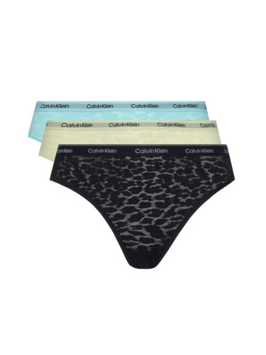 Calvin Klein Underwear Комплект 3 чифта бикини бразилиана 000QD5225E Цветен