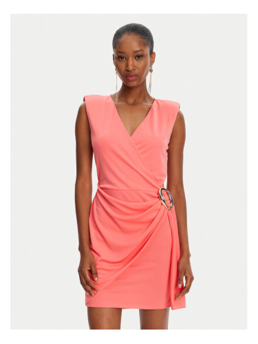 Patrizia Pepe Коктейлна рокля 2A2918/J280-R854 Коралов Regular Fit