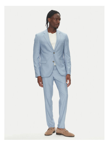 Lindbergh Костюм 30-606034 Светлосиньо Slim Fit