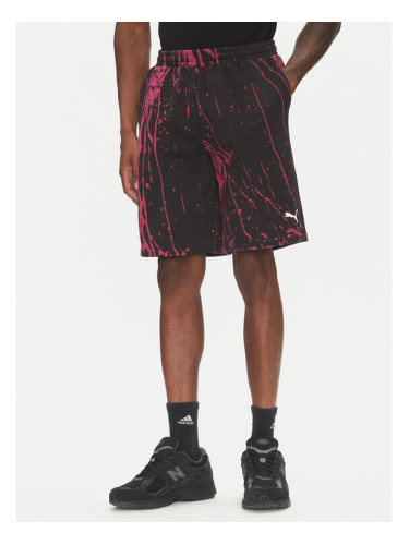 Puma Спортни шорти F1 Color Splash 630171 Черен Relaxed Fit