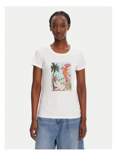 Liu Jo Тишърт WA5239 JS923 M9565 Бял Regular Fit