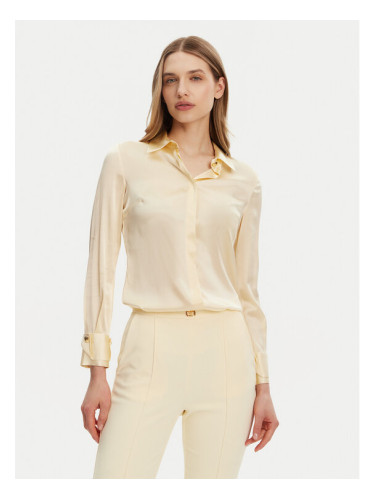 Elisabetta Franchi Риза CA-101-51E2-V420 Жълт Regular Fit