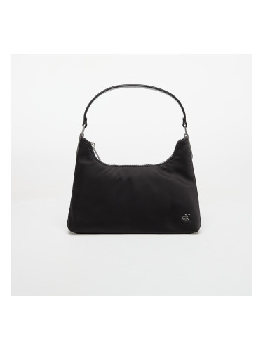 Чанта Calvin Klein Jeans Satin Nylon Small Shoulder Bag Black Universal