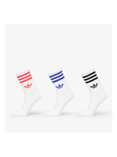 Чорапи adidas 3-Stripes Crew Socks 3-Pack White/ Black/ Clear Pink XL