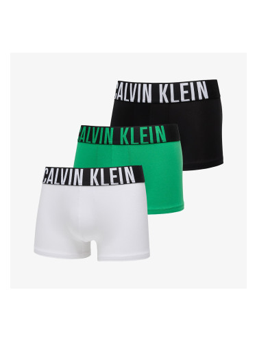 Боксерки Calvin Klein Intense Power Cotton Stretch Trunk 3-Pack White/ Black/ Blossom Green L