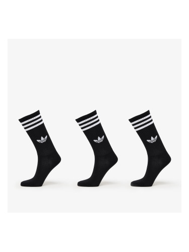 Чорапи adidas 3-Stripes High Crew Socks 3-Pack Black/ Lucid Red/ Lucid Blue S