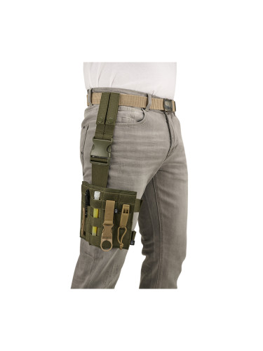 Тактическа чанта панел за бедро черен цвят Brandit Molle Leg