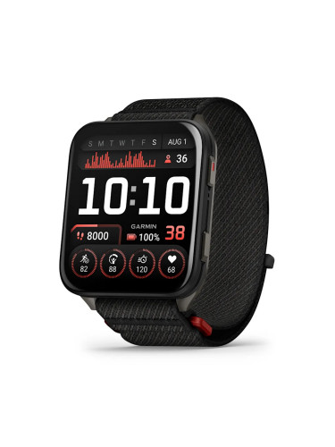 Garmin Venu® X1 - Venu® X1 -  Black с Slate титаниев заден капак и Black ComfortFit найлонова каишка 010-02980-02