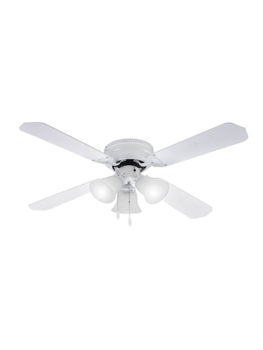 Вентилатор 42'' Muhler MCF-4262W N таванен, осветление