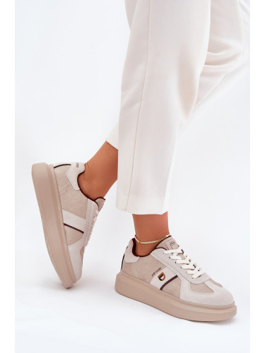 BIG STAR SHOES Дамски Кожени Кецове На Платформа Big Star By Daniel Lopez