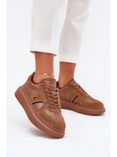BIG STAR SHOES Дамски Кожени Маратонки На Платформа Big Star By Daniel Lopez