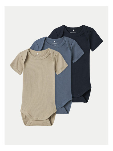 NAME IT Комплект от 3 броя детски бодита 13242644 Цветен