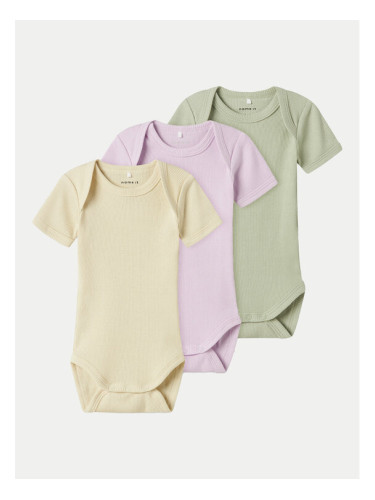 NAME IT Комплект от 3 броя детски бодита 13242644 Цветен